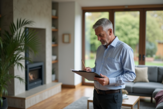 Auditeur energie homme d age moyen en intérieur